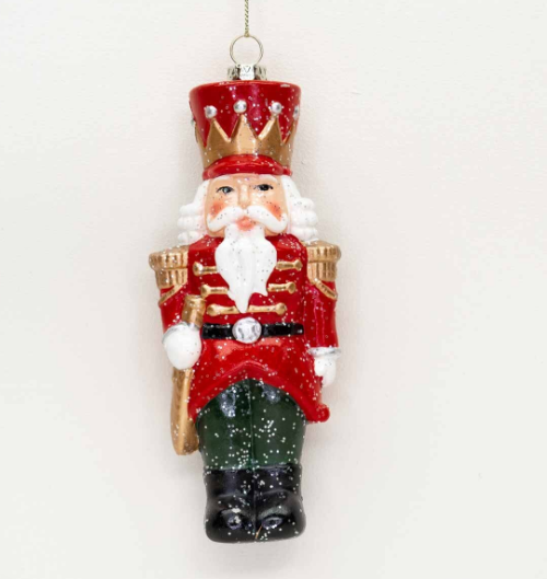 Royal Nutcracker Ornament-Red/Black