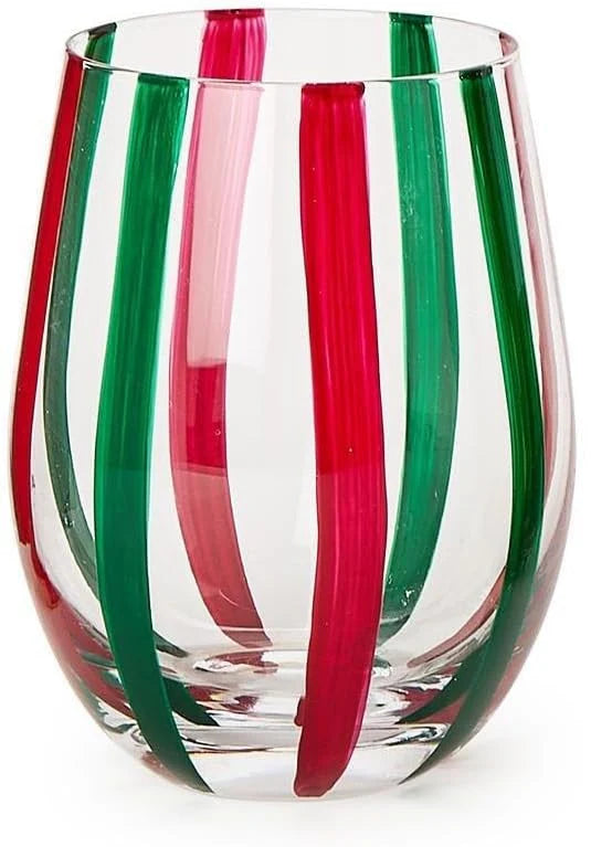 Holiday Cheer Stemless Wine Glass