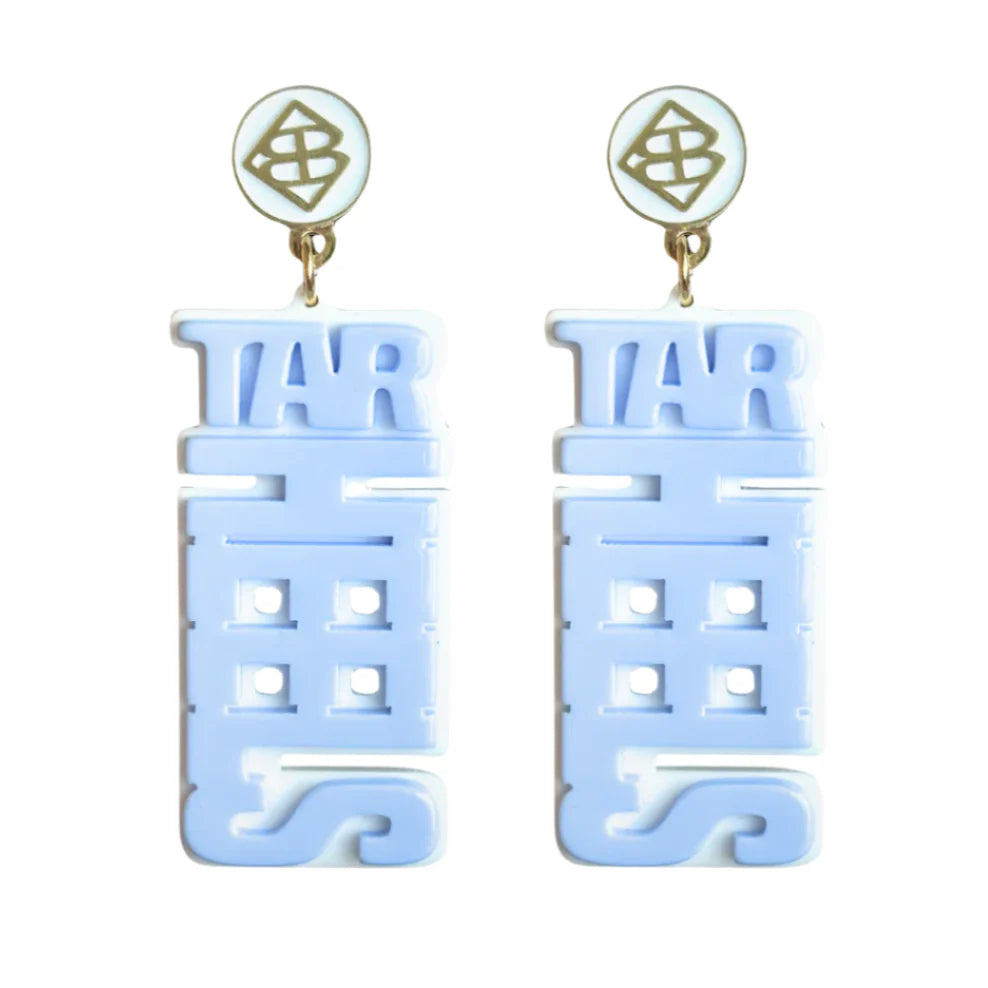 North Carolina Blue TAR HEELS Earrings
