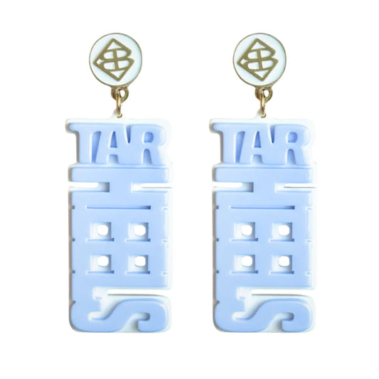 North Carolina Blue TAR HEELS Earrings