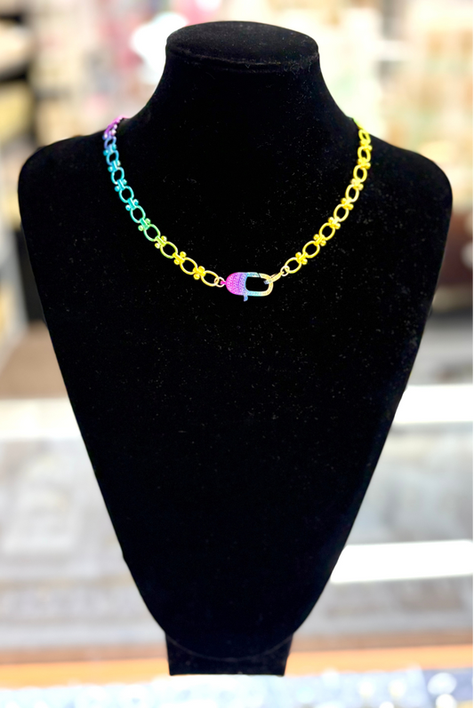 Dazzling Clip Crystal Necklace