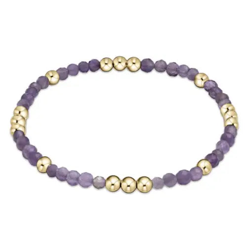 Worthy Pattern 3mm Bead Bracelet-Gemstone