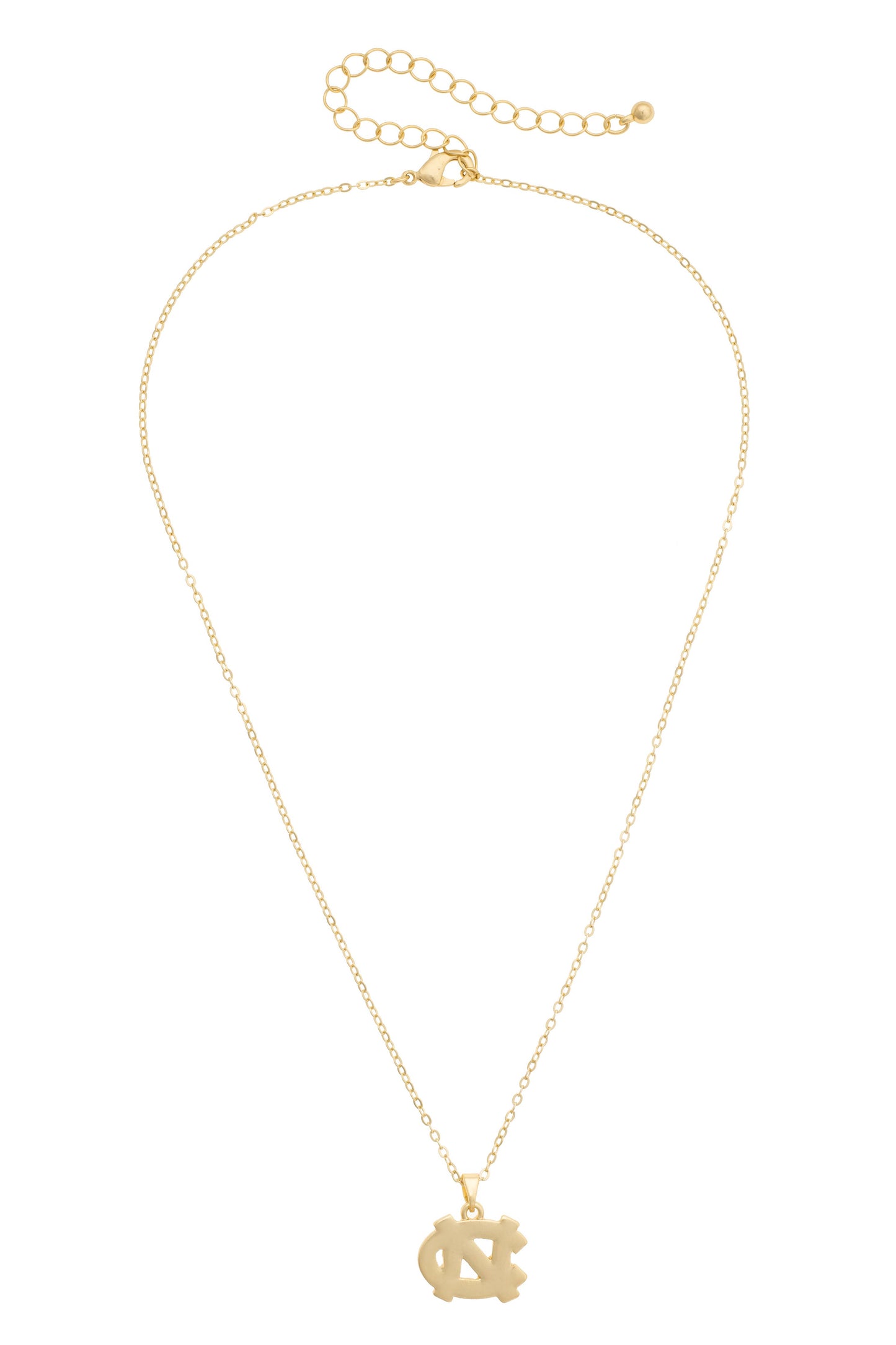 North Carolina Tarheels 24K Gold Plated Pendant Necklace