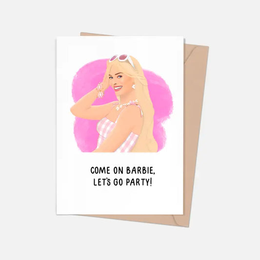 Barbie Greeting Card