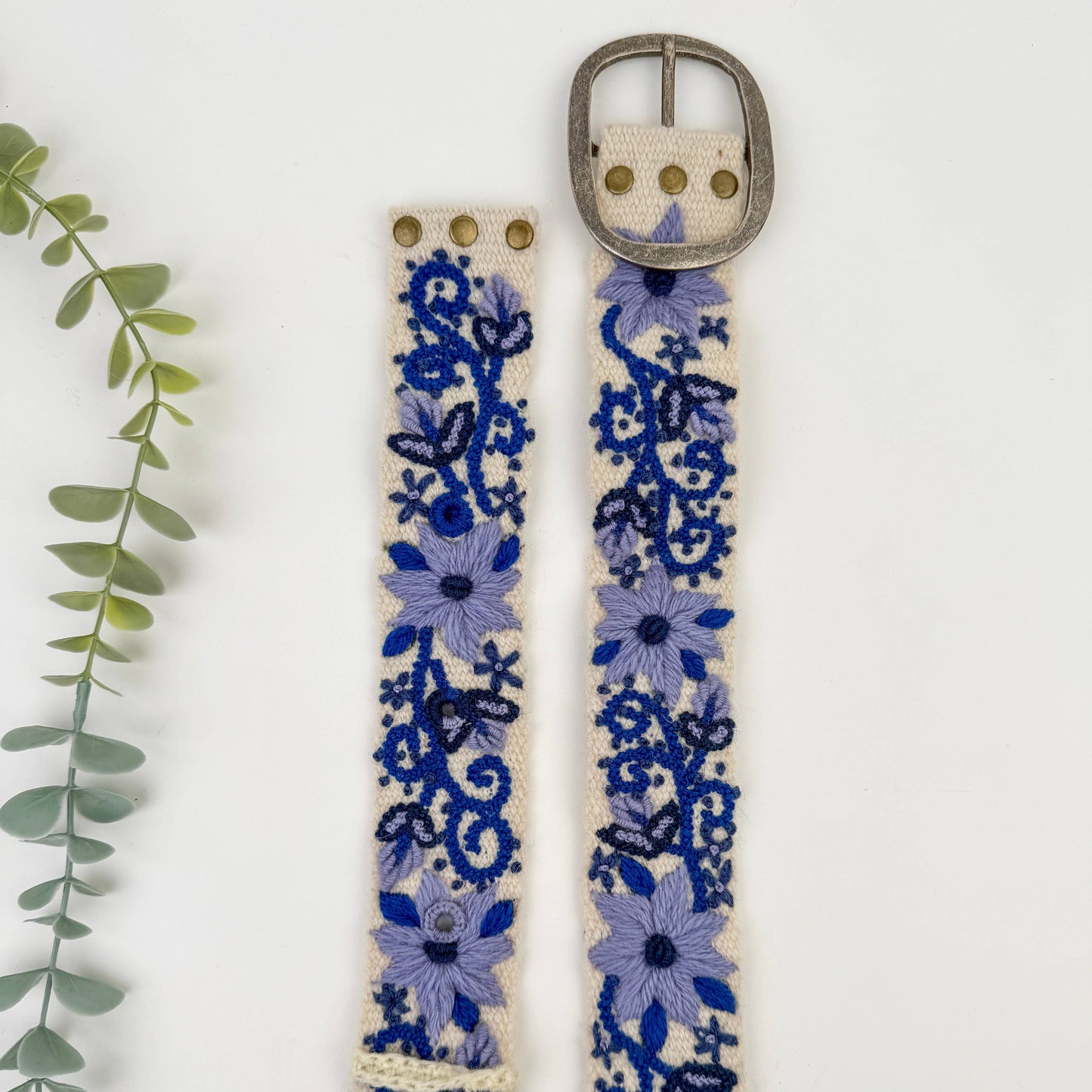 Atelier Azul Wide Embroidered Belt