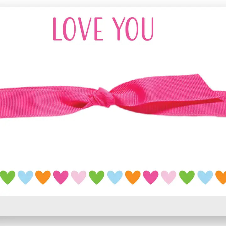 Love You Hearts Big Bold Notepad