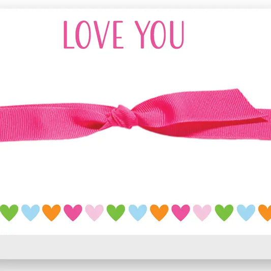 Love You Hearts Big Bold Notepad