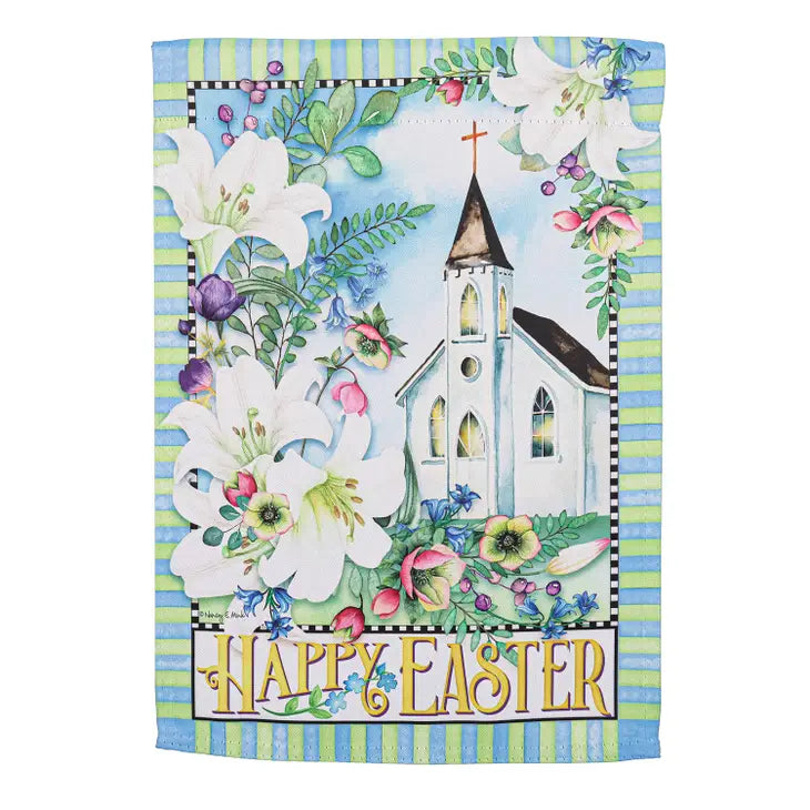 Easter Church Suede Flag