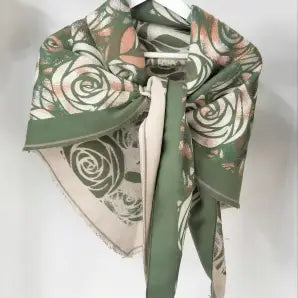 Printed Triangle Scarf/Wrap