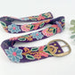 Plum Anabel Wide Embroidered Belt