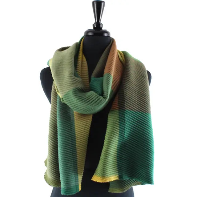 Merrymaking Pleated Scarf/Wrap
