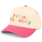 OUT HERE DILLY DALLYING Letter on Two Tone Trucker Hat
