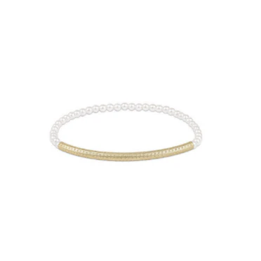 Classic Pearl Beaded Textured Bliss Bead Bracelet
