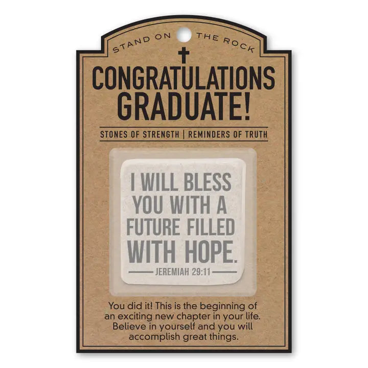 Stone on Designed Card
