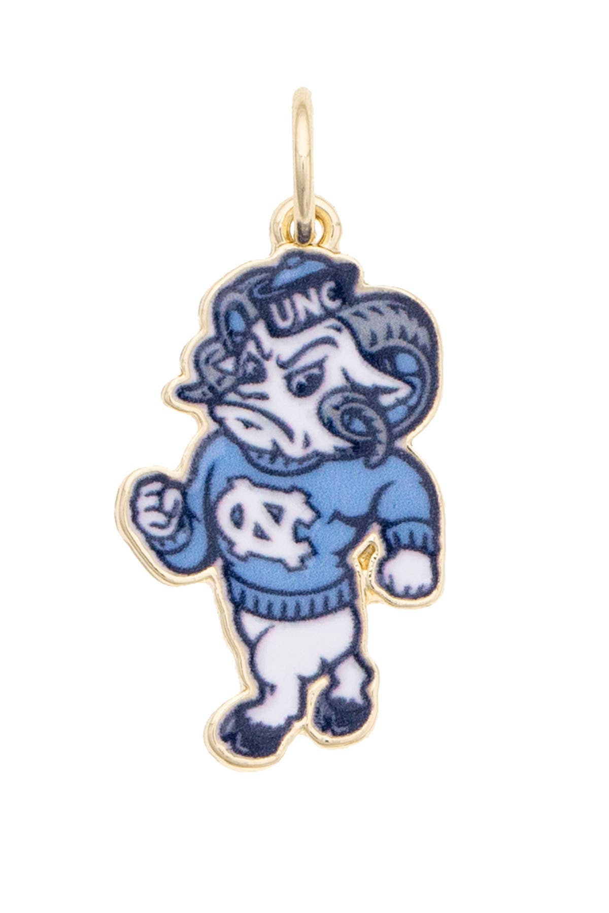 North Carolina Tarheels Enamel Mascot Charm