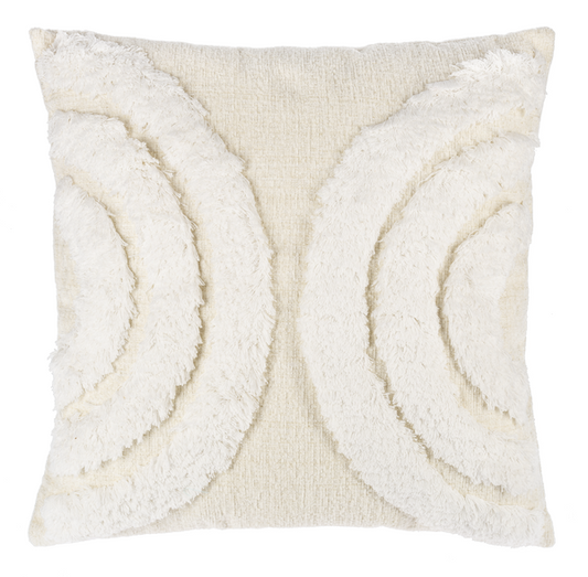 Ivory Textured Arch Pillow