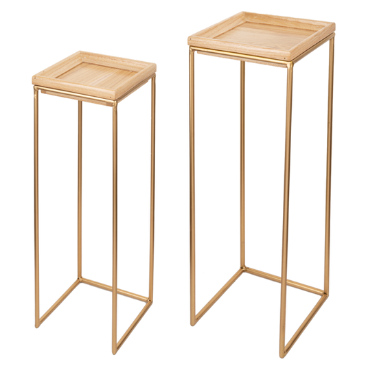 Gold Base Nested Plant Stands