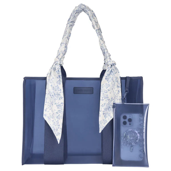 Case-Mate Something Navy Jelly Scarf Tote Bag
