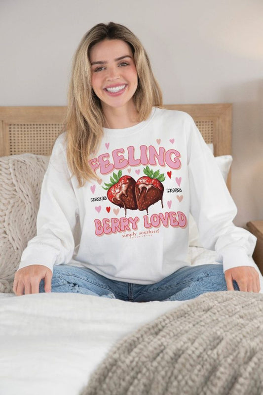 Long Seeve Berry Adult Crewneck