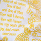 Fairest Lord Jesus Hymn Tea Towel