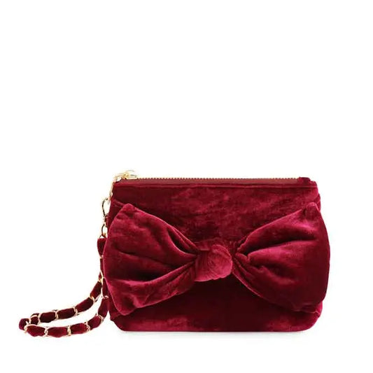 Wine Bea Bow Wristlet