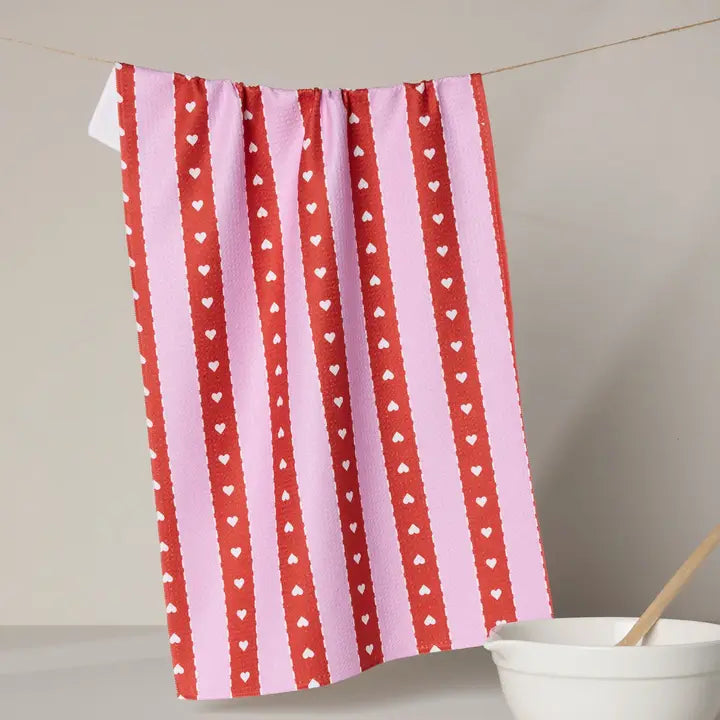 Valentine's Printed Tea Towel