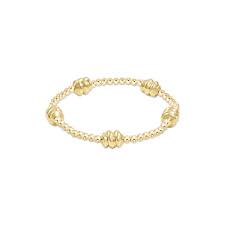 Admire Gold 3mm Bead Bracelet-Gemstone