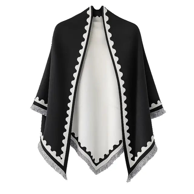 Scalloped Edge Elegance Triangle Wrap
