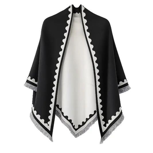 Scalloped Edge Elegance Triangle Wrap