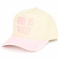 GOD IS GOOD Embroidered Letter Two Tone Trucker Hat