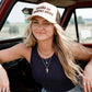 RAISED ON COUNTRY MUSIC Letter on Two Tone Trucker Hat