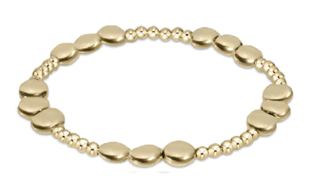 Extends - Honesty Gold Joy Pattern Bead Bracelet