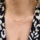 18k Gold Filled 1.0mm Ball Chain Diamond Cut Thin