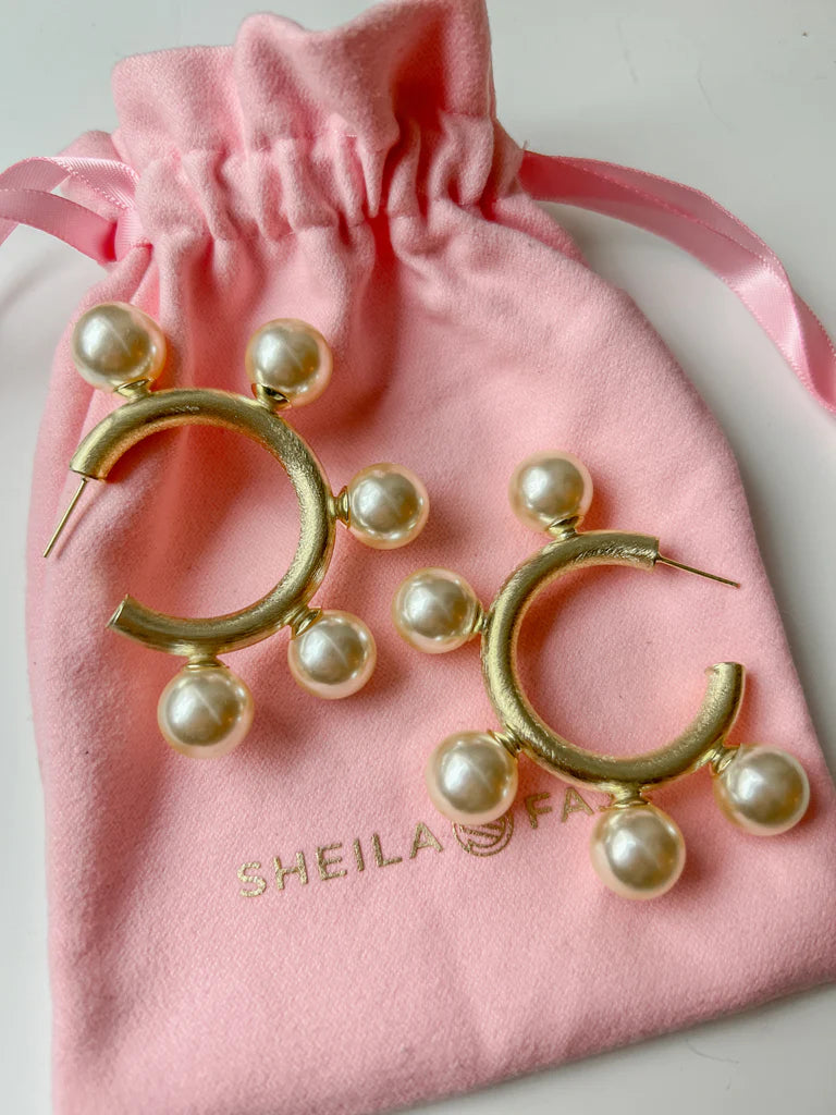 Pearl Gio Hoops