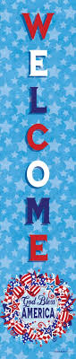 God Bless Wreath - Yard Expression Sign