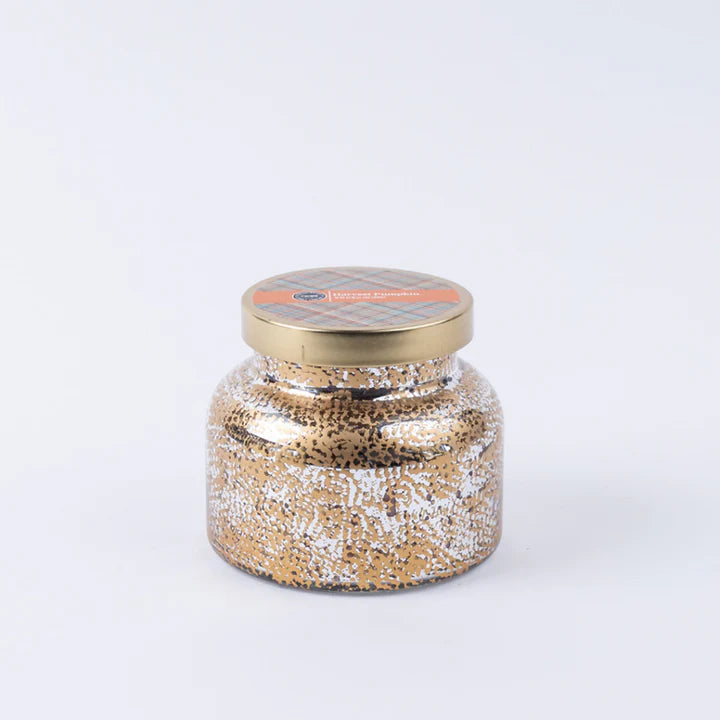 Harvest Pumpkin Holiday Mercury Jar Candle