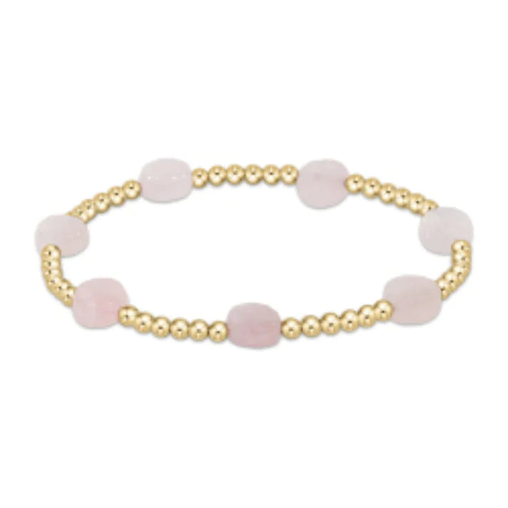 Admire Gold 3mm Bead Bracelet-Gemstone