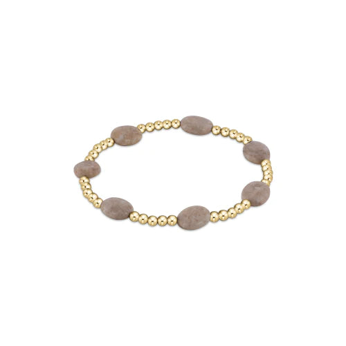 Admire Gold 3mm Bead Bracelet-Gemstone