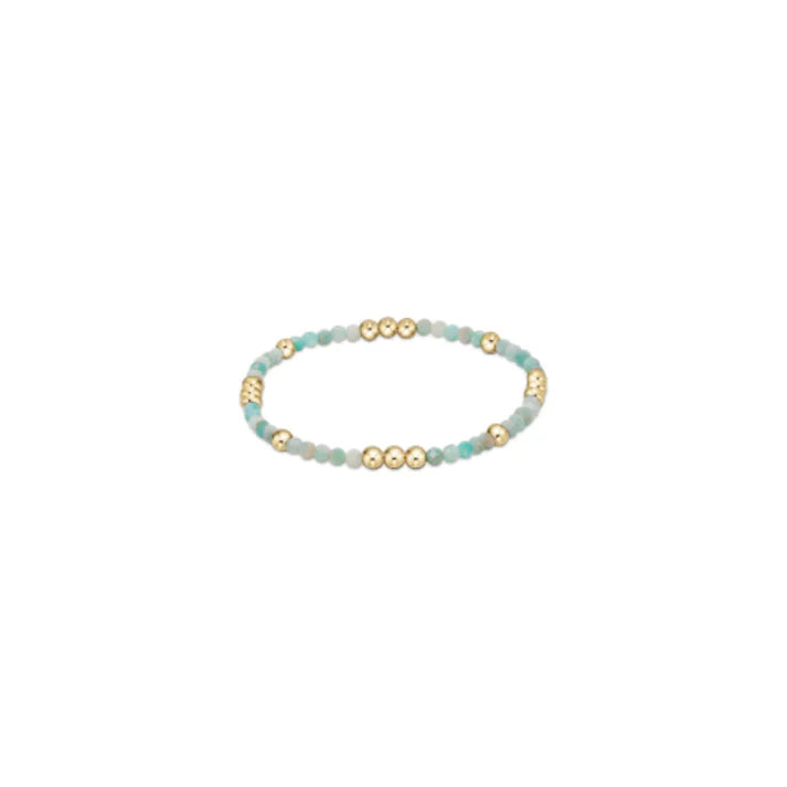 Worthy Pattern 3mm Bead Bracelet-Gemstone