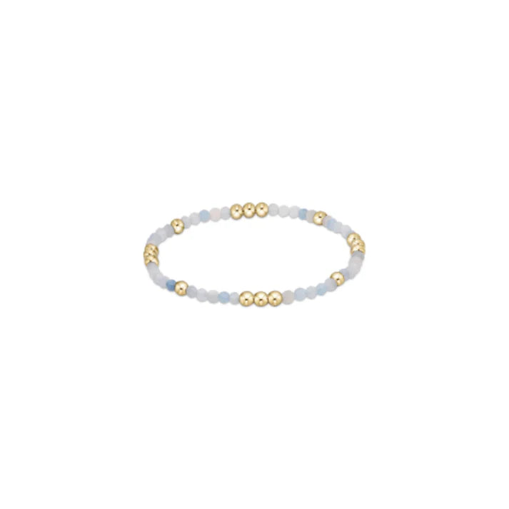 Worthy Pattern 3mm Bead Bracelet-Gemstone