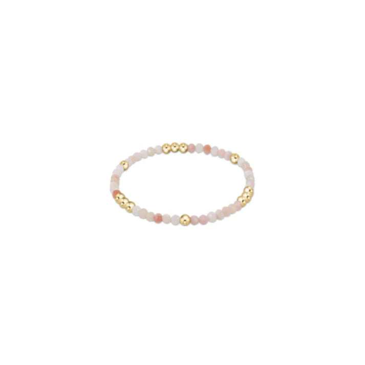 Worthy Pattern 3mm Bead Bracelet-Gemstone