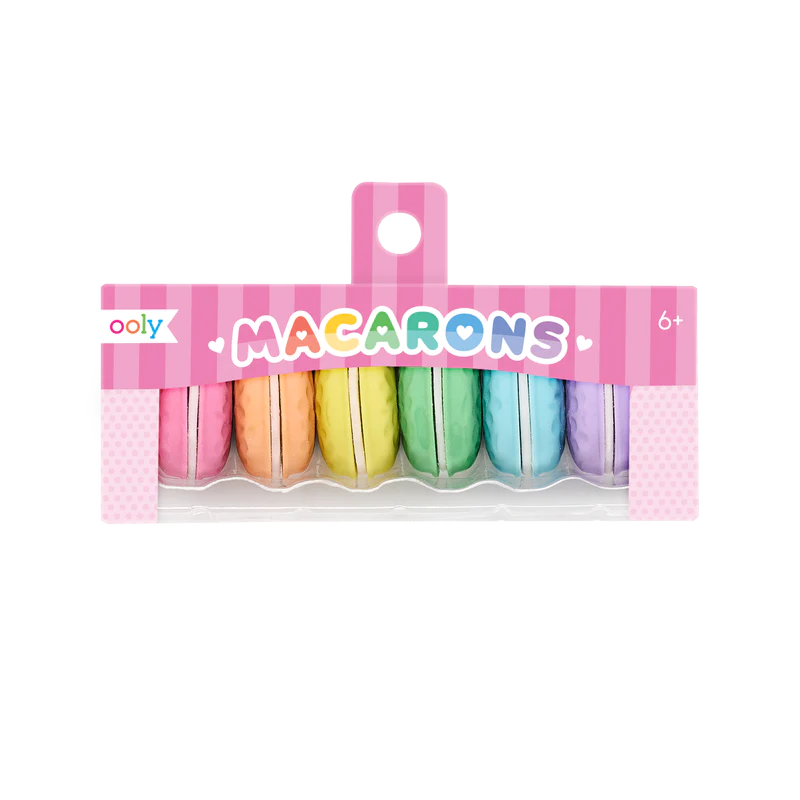 Macarons Scented Erasers- Set of 6