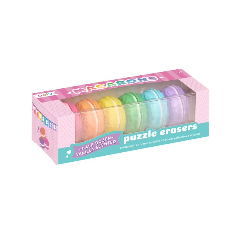 Macarons Scented Erasers- Set of 6