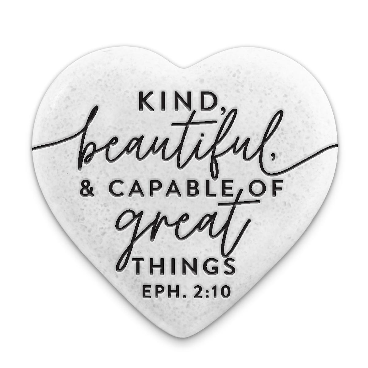 Scripture Heart Stone