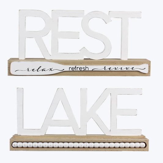 Wood Lake Tabletop Decor