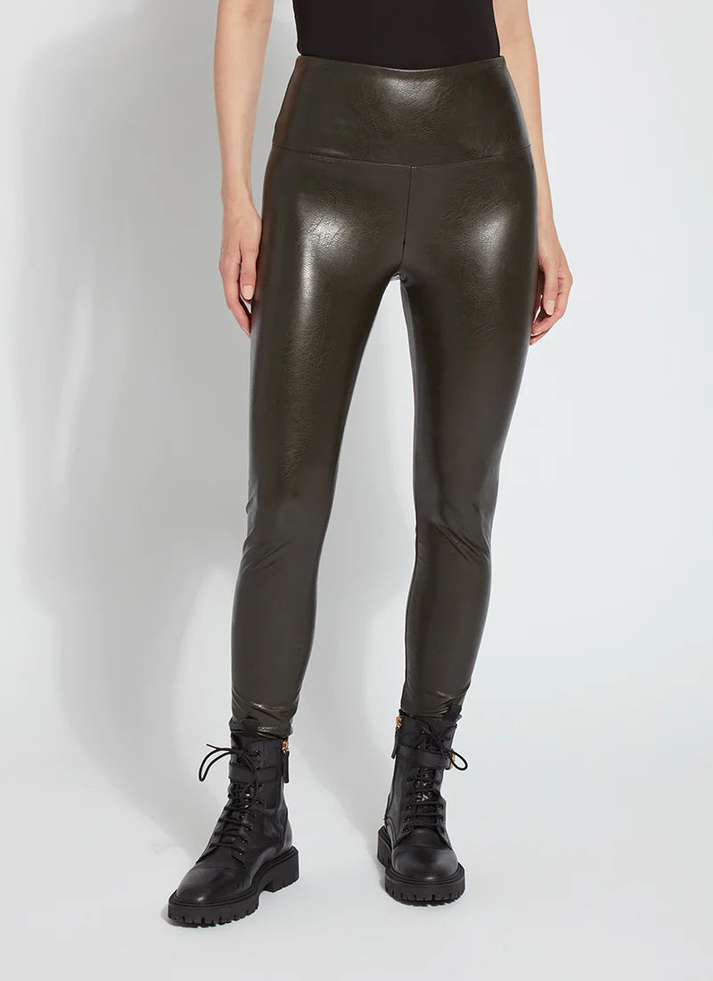 Textured Leather Legging