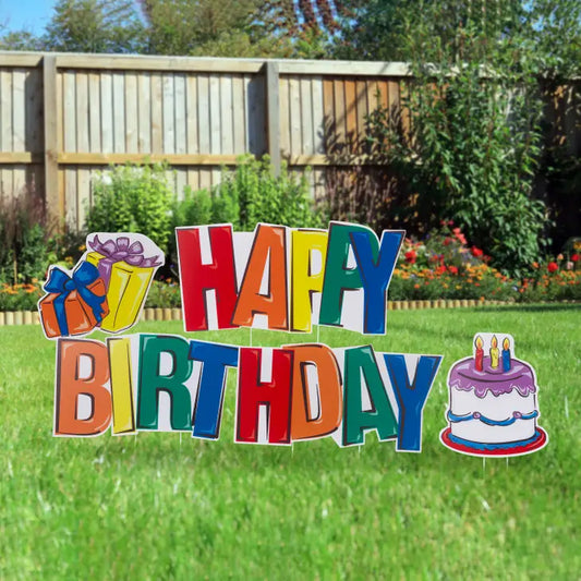 "Happy Birthday" Yard Sign