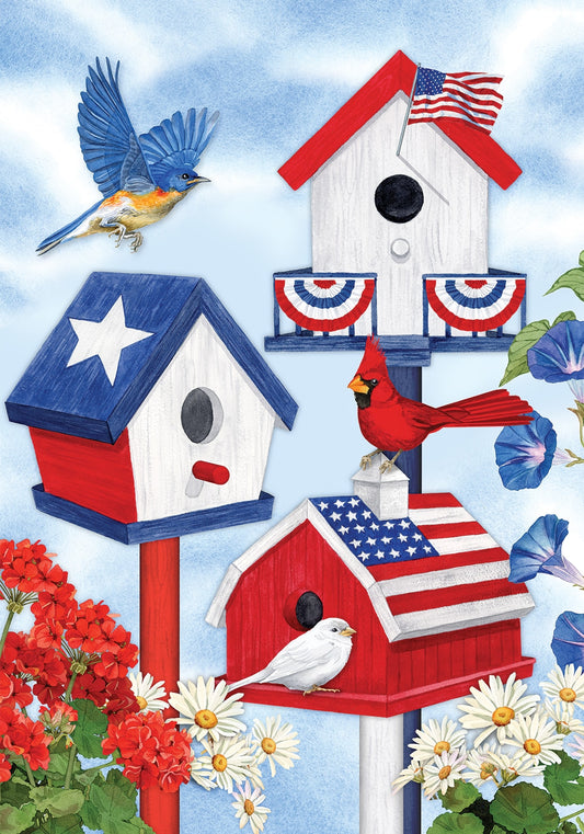 House Flag- Patriotic Birdhouses