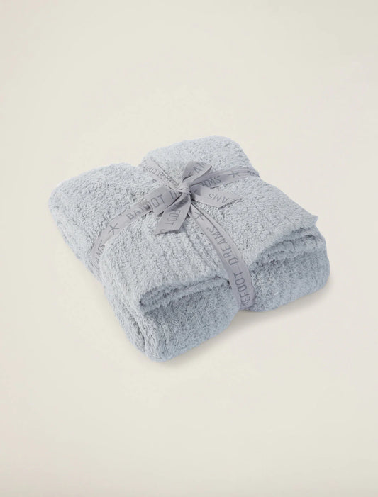 Blue Colored CozyChic Ribbed Throw Blanket