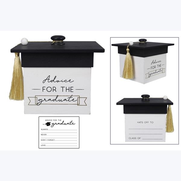 Wood Graduation Advice Box